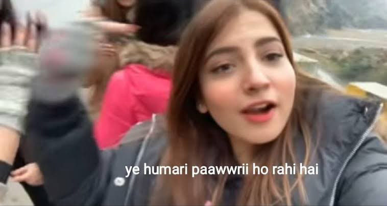 Still of the “Pawri ho rahi hai” scene used as a meme